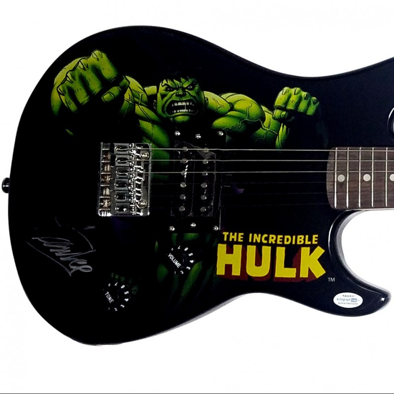 Stan Lee Hand Signed “The Incredible Hulk” Guitar