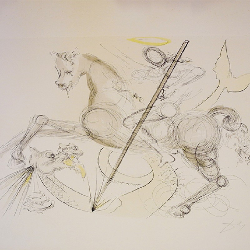 "Saint George and the Dragon" by Salvador Dalì
