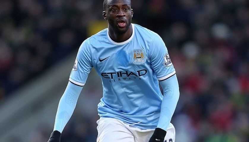 Maillot Manchester City 2014/2015 - Domicile, Yaya Touré, Taille XL, Occasion Très Bon État