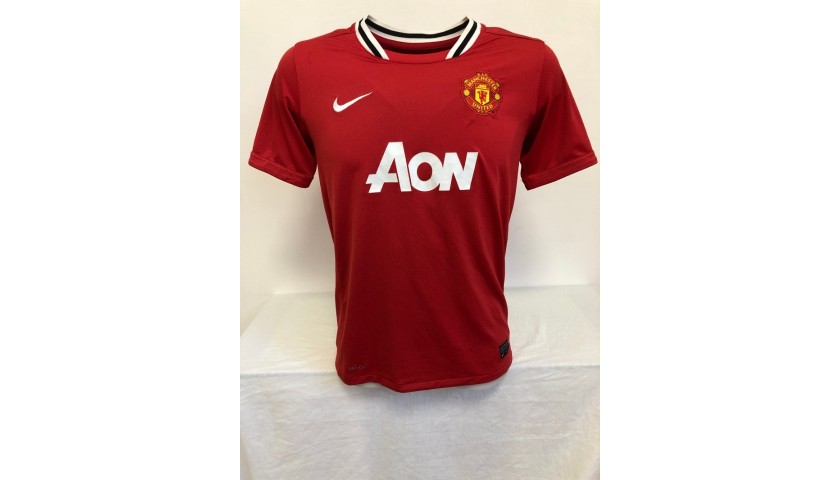 Rooney S Official Manchester United Signed Shirt 2011 12 Charitystars