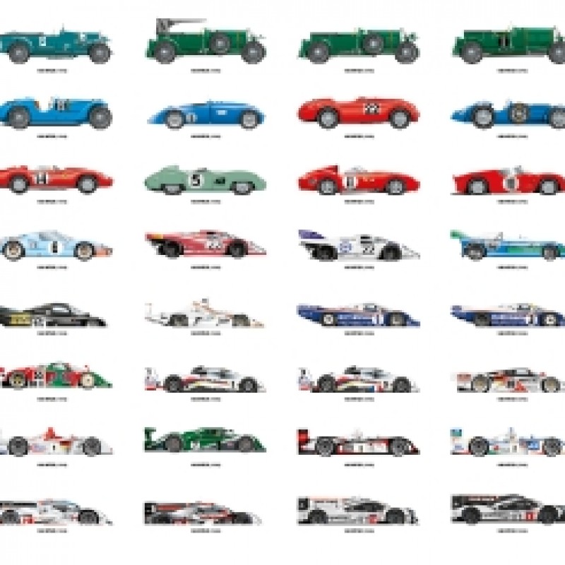 24h Le Mans Winners Art Print