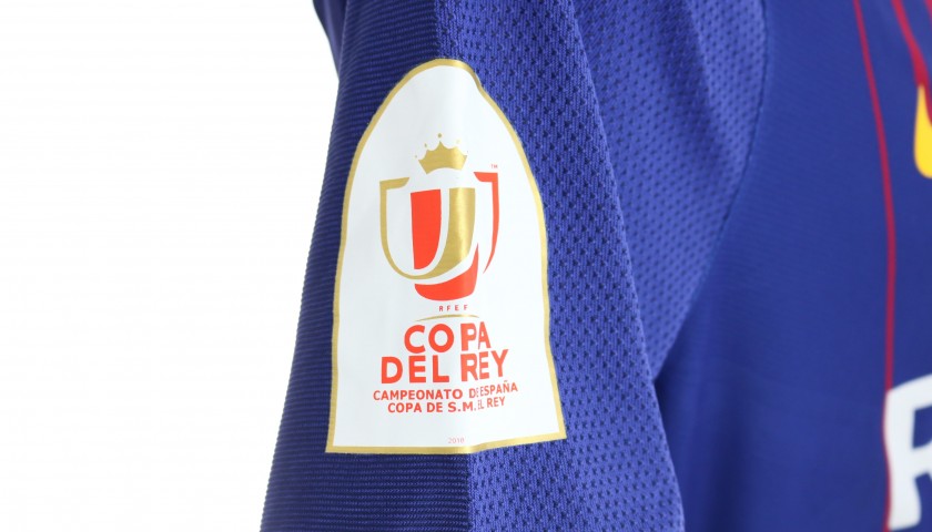 Iniesta's Barcelona Match Shirt, Copa del Rey Final 2018 ...