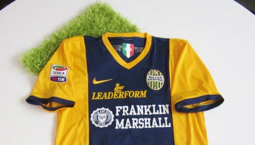 Marquez S Hellas Verona Match Issued Shirt Serie A 14 15 Charitystars