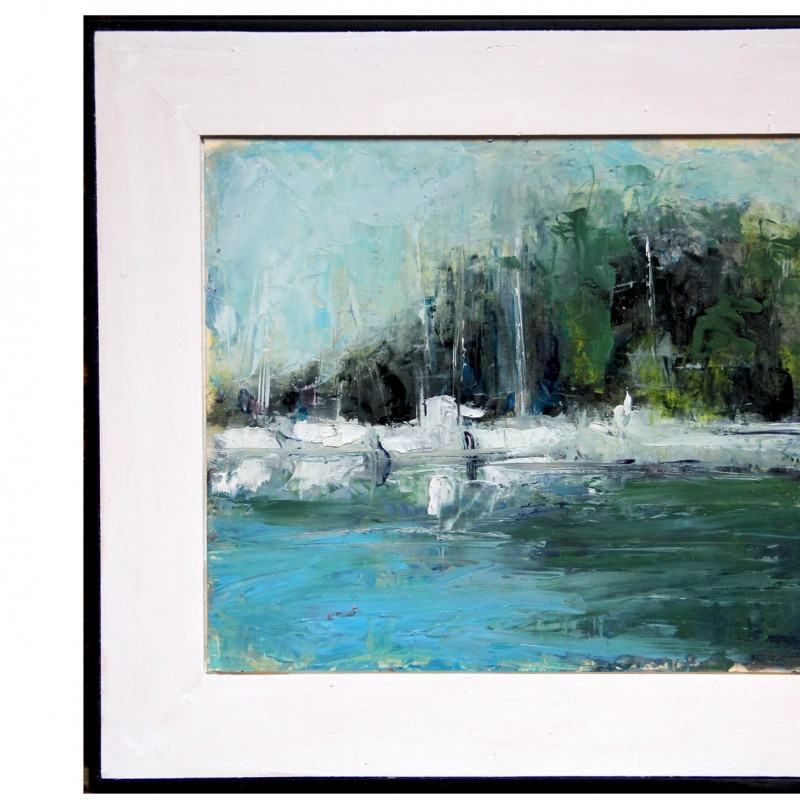 "Fermo" - oil on canvas by Vito Stramaglia - 28x22 cm