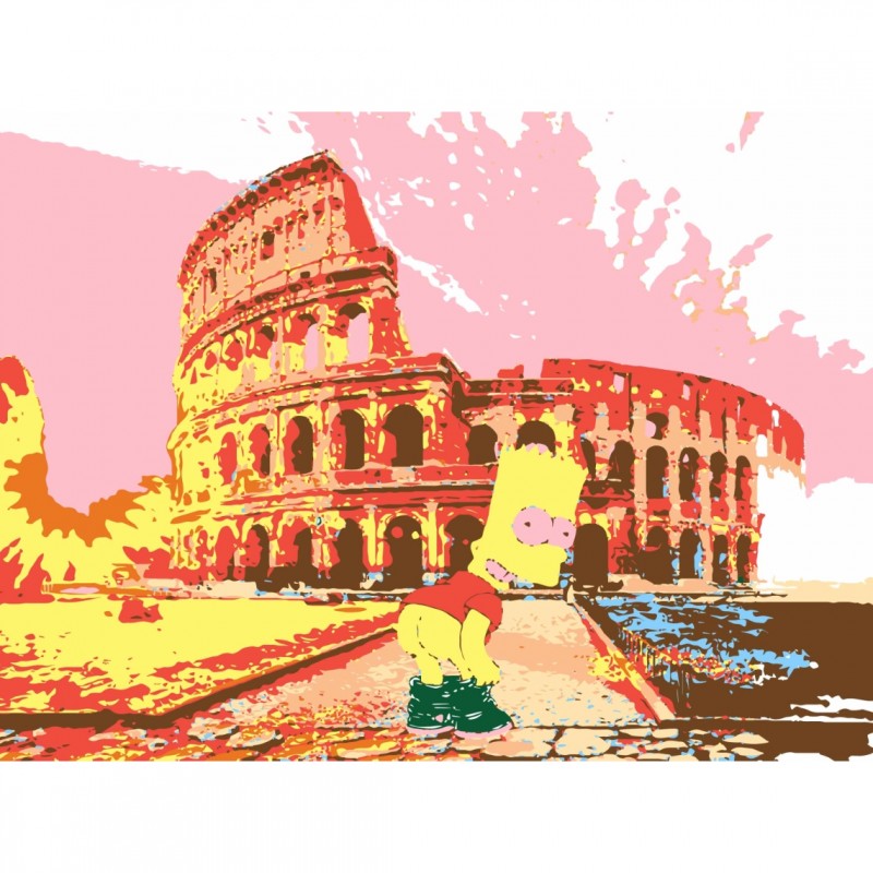 Bart Simpson in Rome - Limited Edition Artwork by Mercury