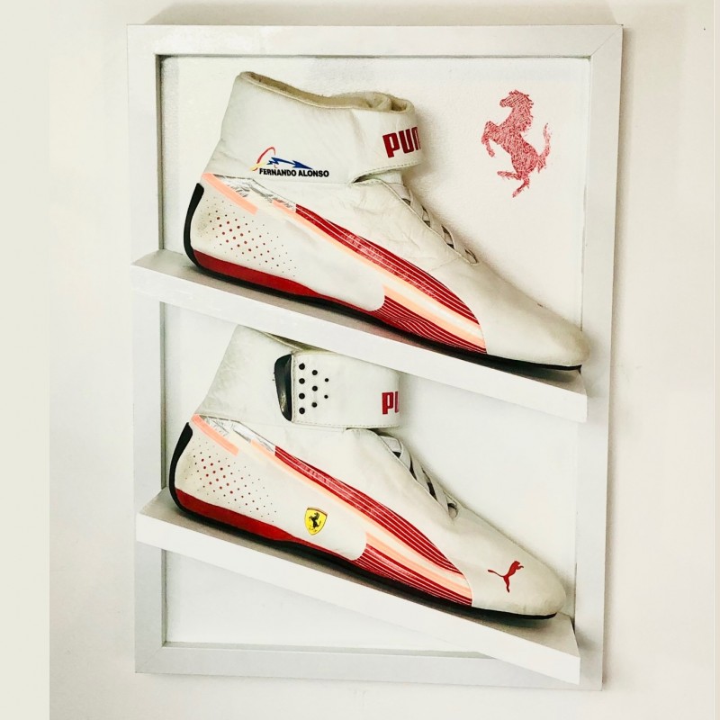 Fernando Alonso Ferrari Boots from the 2012 F1 Season