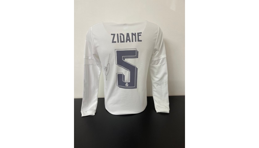 zidane signed shirt
