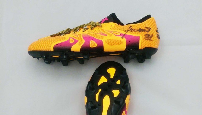 orange adidas football boots