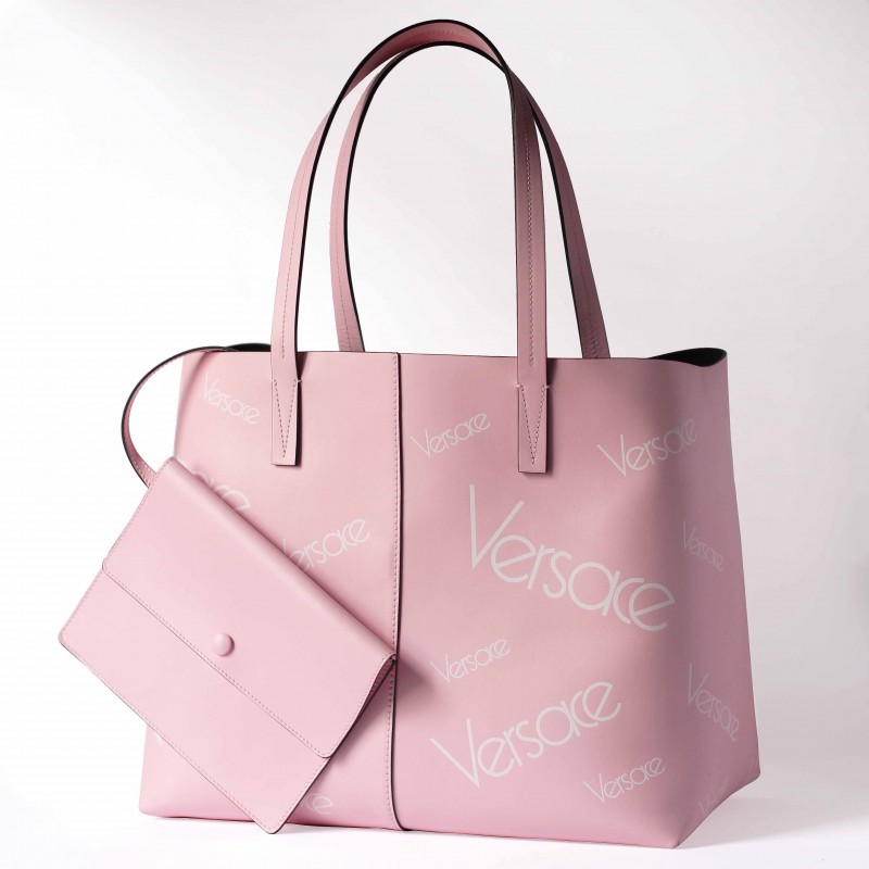 Versace Vintage Pink Leather Bag