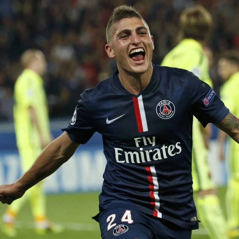 A cena con il centrocampista del PSG Marco Verratti
