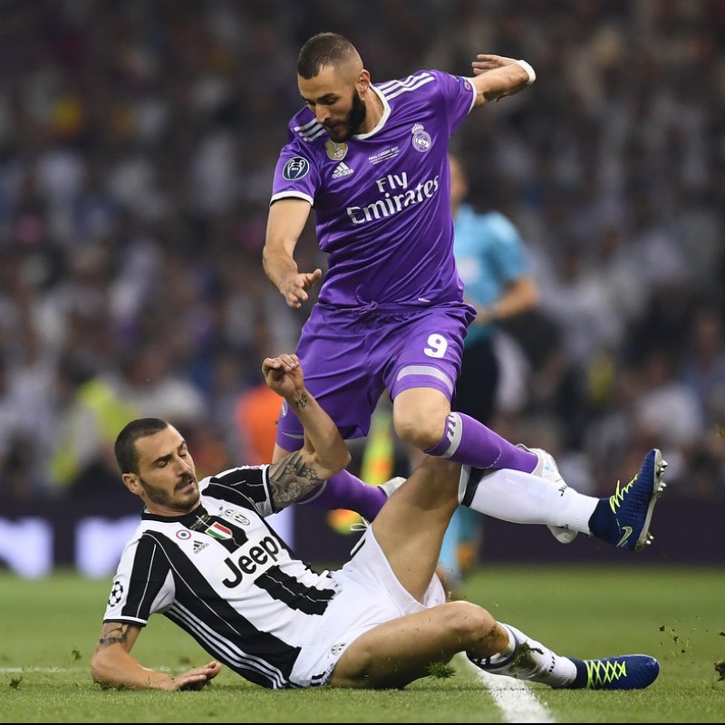 Benzema's Match Shirt, Juventus-Real Madrid, Cardiff Final 2017
