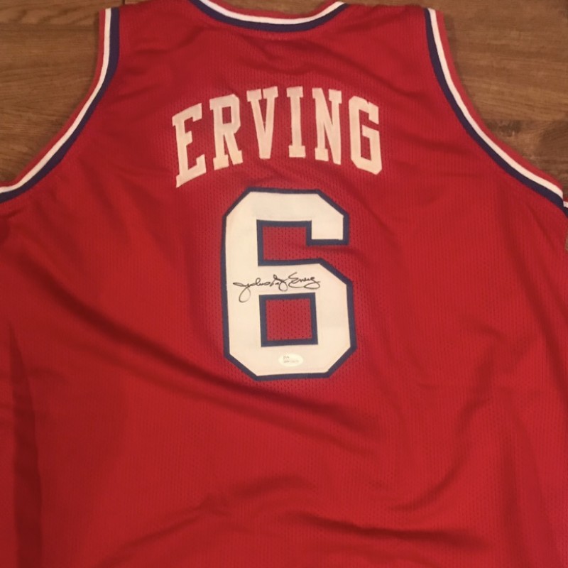 julius erving signed jersey