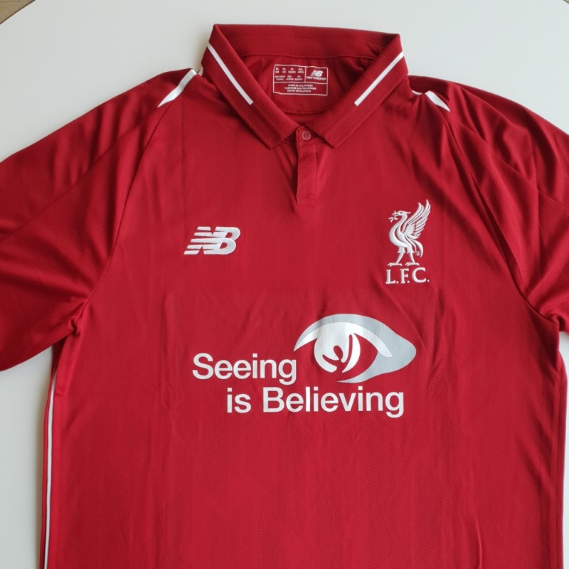 Match-Worn 2018/19 LFC Home Shirt signed by Mohamed Salah