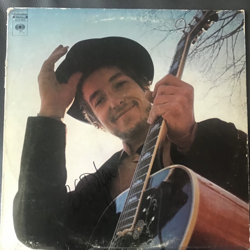 Bob Dylan Signed Nashville Skyline Vinyl