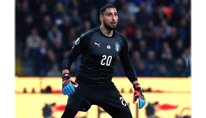 Maglia gara Donnarumma, Italia-Finlandia 2019 - CharityStars