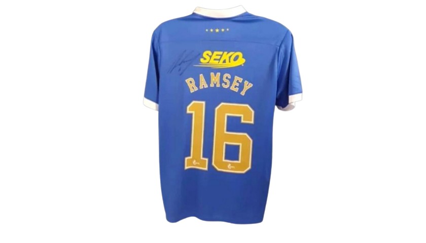 Aaron Ramsey's Rangers Signed Shirt 
