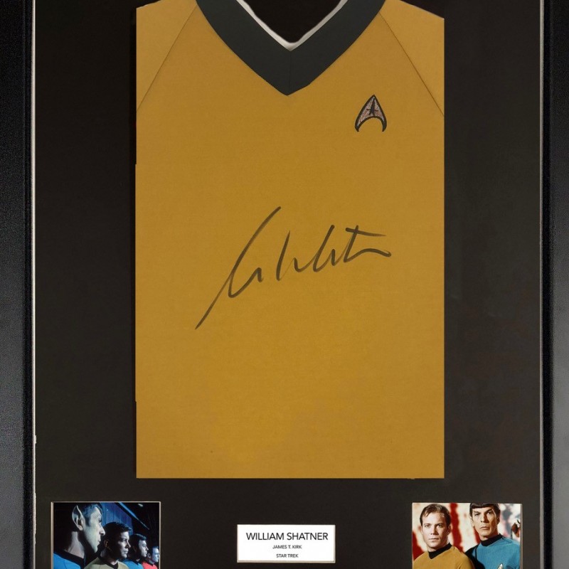 William Shatner Star Trek Framed Uniform