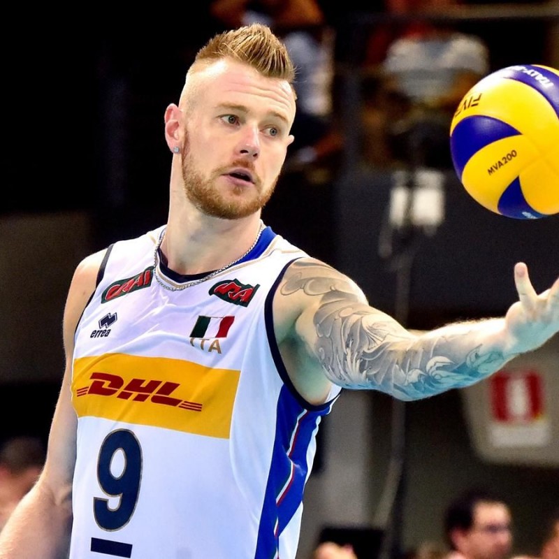 Zaytsev's Official Italy Volleyball Signed Shirt, 2018
