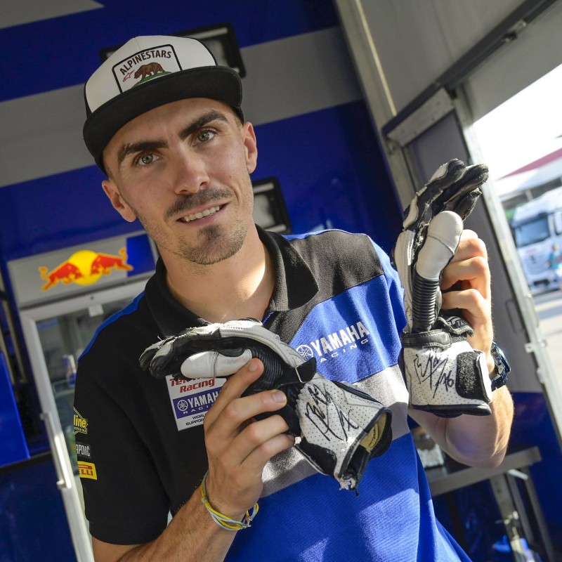 Racing Gloves Worn and Signed by Loris Baz at Portimao