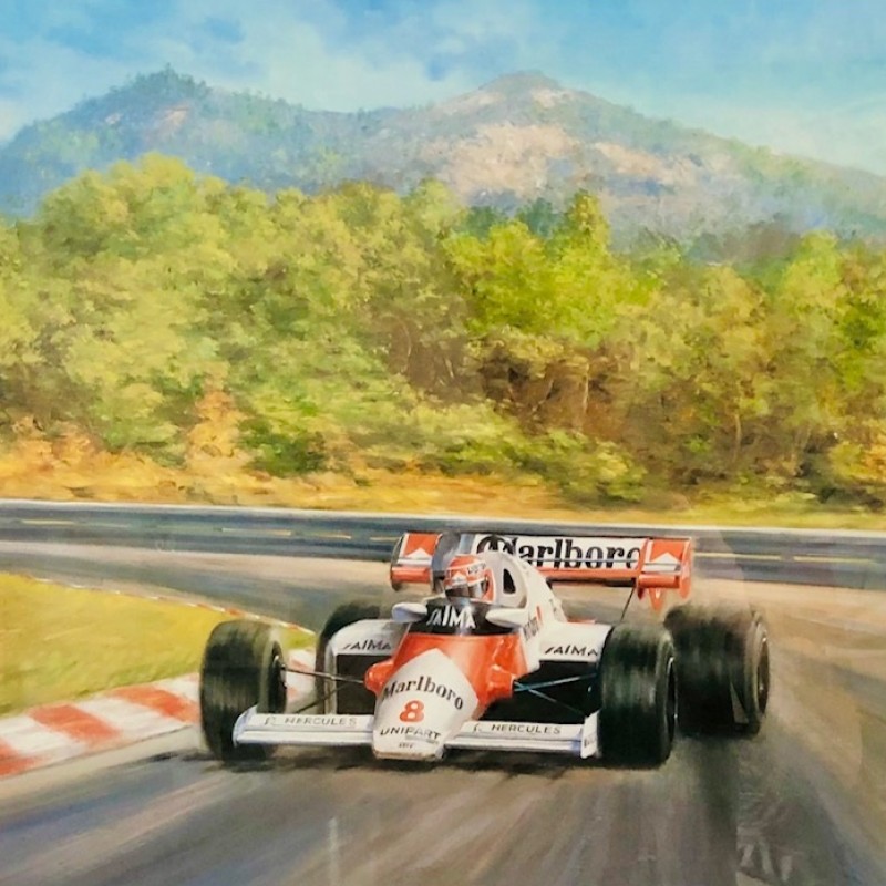 Niki Lauda 1984 Signed Print