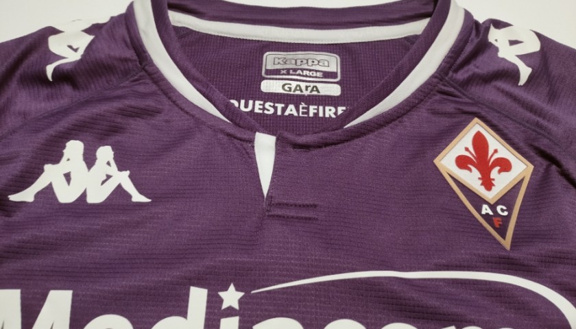 Vlahovic's Signed Match Shirt, Fiorentina-Lazio 2021 - CharityStars