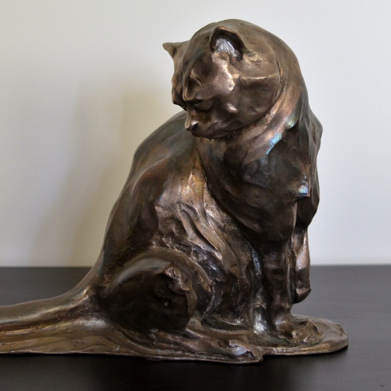 "The Lynx" Sculpture by Jose-Maria David