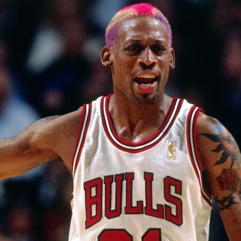 Dennis Rodman Signed 89-90 Fleer Card
