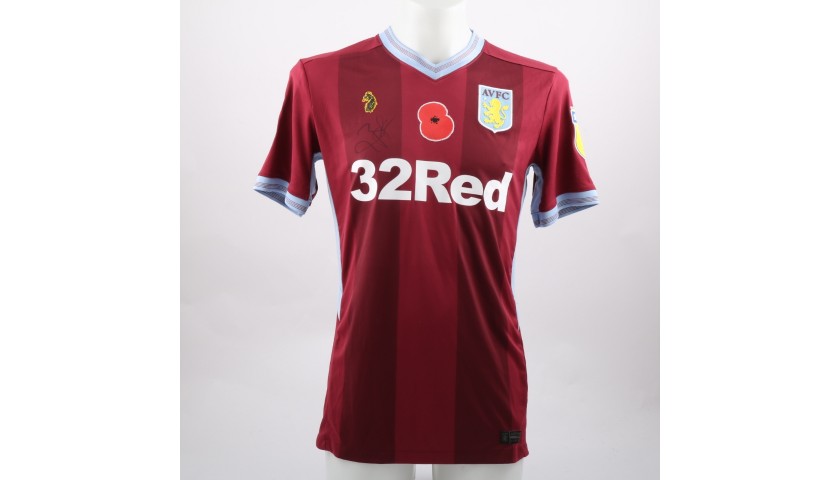 aston villa signed shirt
