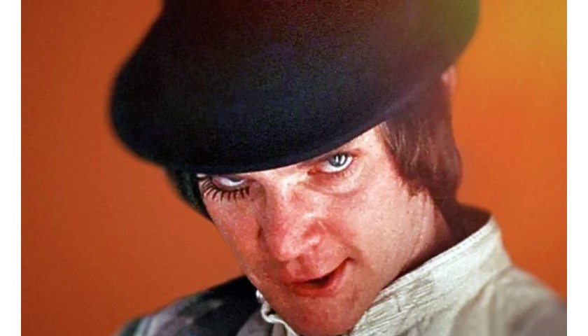 A Clockwork Orange Poster Hand Signed By Malcolm Mcdowell