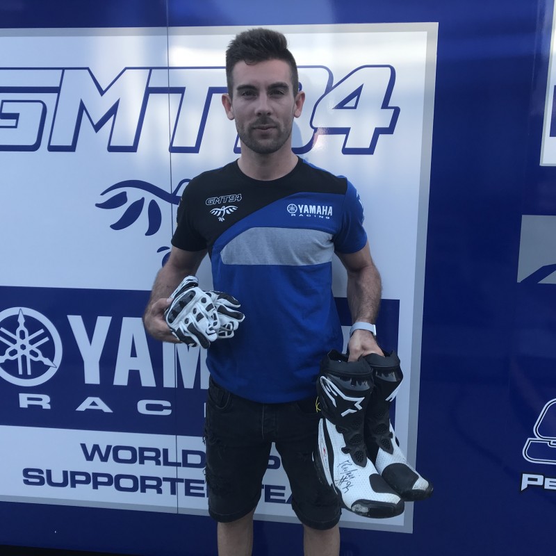 Racing Gloves Worn and Signed by Corentin Perolari at Portimao