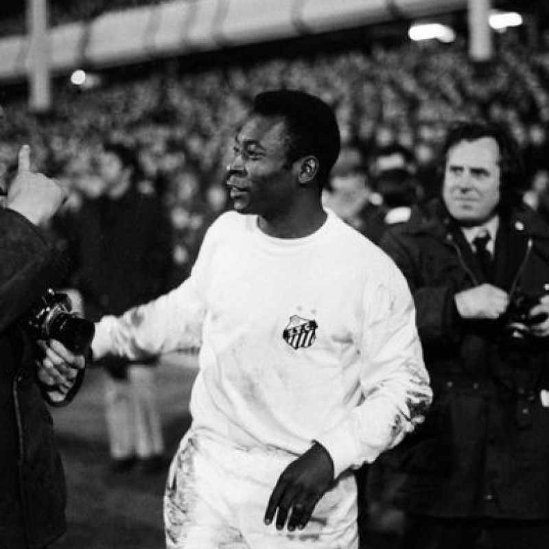 Pele's Santos Signed Match Shirt, 1972