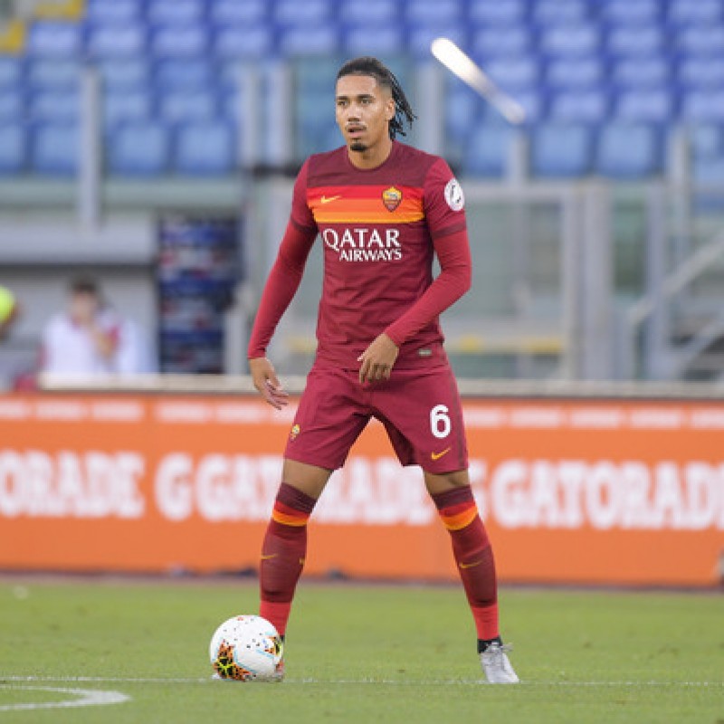 Smalling's Worn Shirt, Roma-Fiorentina - "Black Lives Matter"