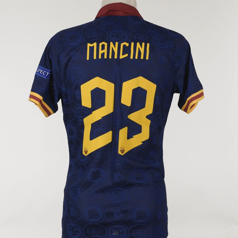 Mancini's Match-Issued Shirt, Roma-Basaksehir EL 2019/20 - Unique Piece