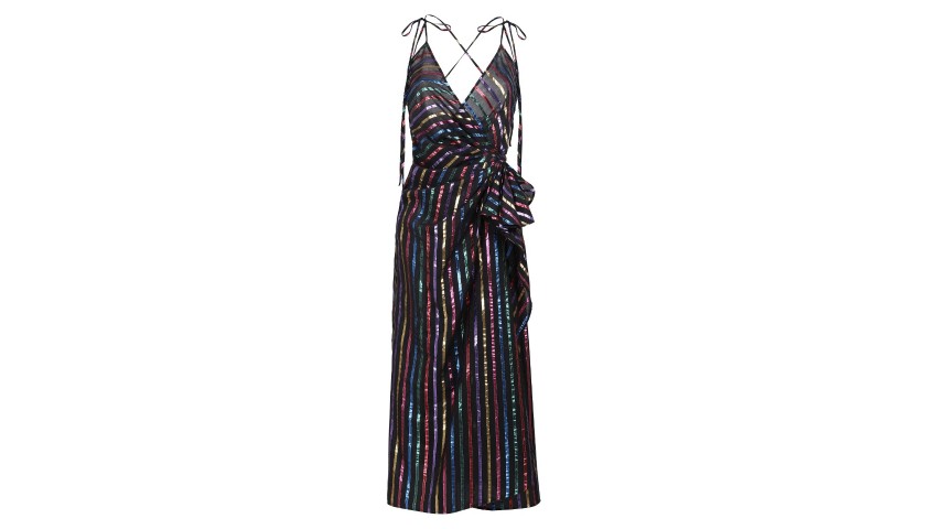 attico striped dress