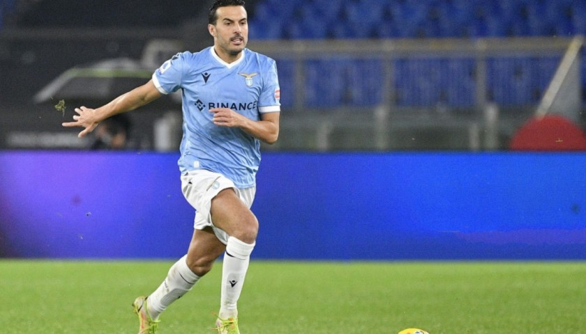 Maglia gara Pedro Lazio indossata vs Inter, 2021/22 - CharityStars
