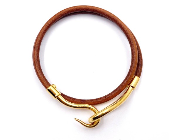 Hermes Gold Plated Jumbo Hook Leather 