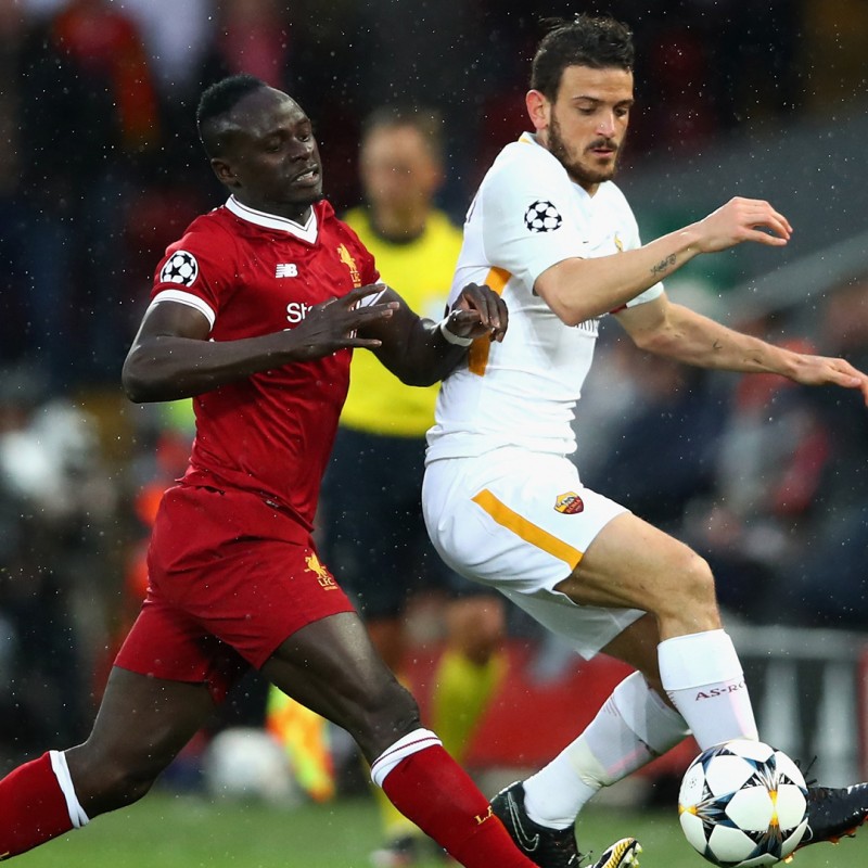 Florenzi's Worn Shirt, Liverpool-Roma 2018
