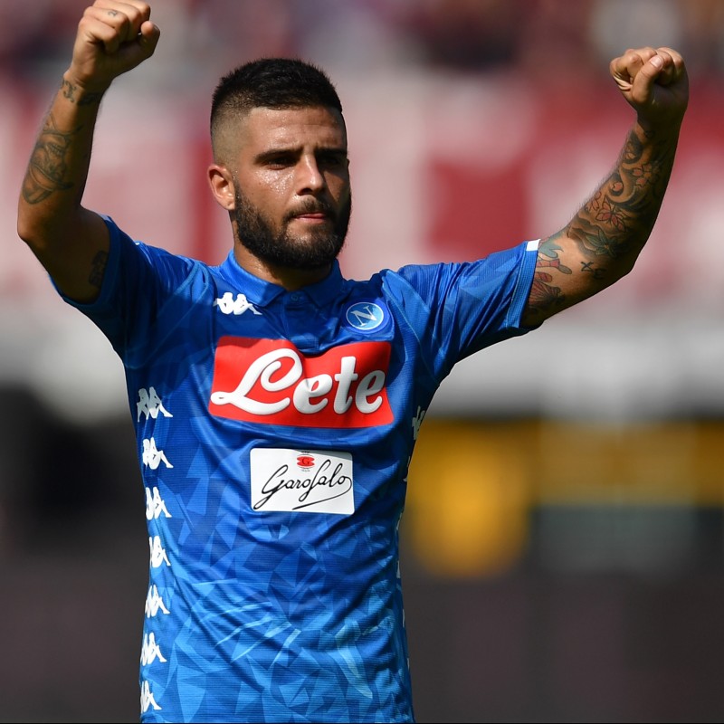 Insigne's Napoli Worn and Signed Shirt, 2018/19