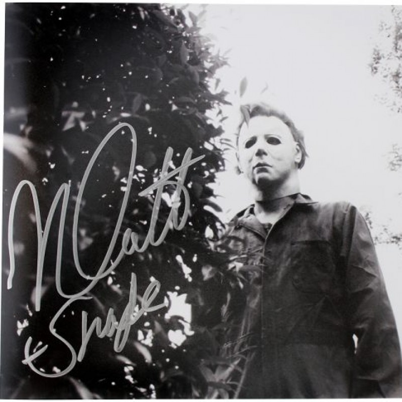 Nick Castle “Michael Myers” Signed Halloween Behind Bush Photo