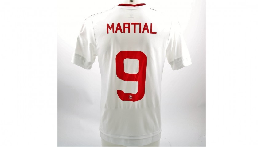 Martial S Manchester United Match Issue Worn 2015 16 Fa Cup Shirt Charitystars