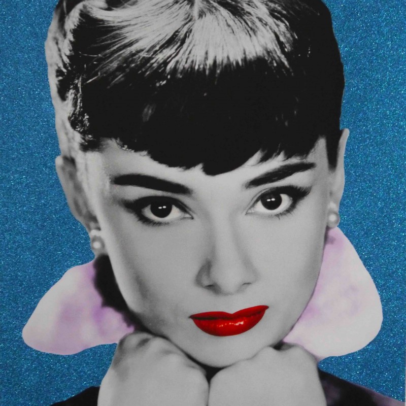 'Audrey' Glitter Print by David Studwell