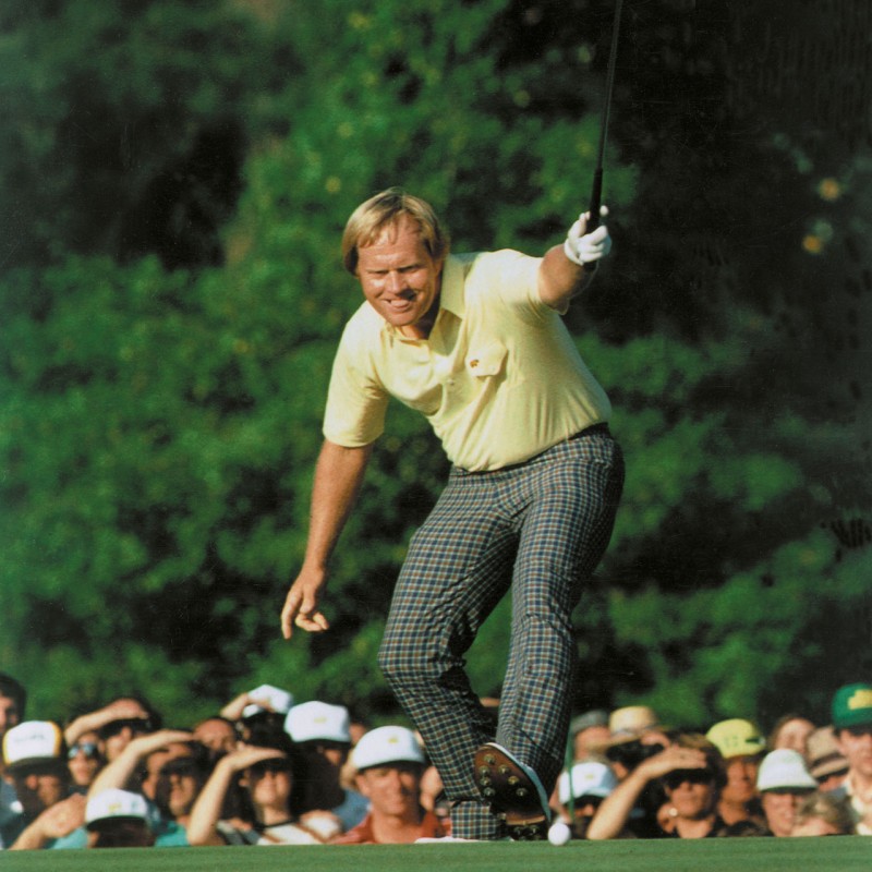 Jack Nicklaus Signed 1986 Masters Scorecard