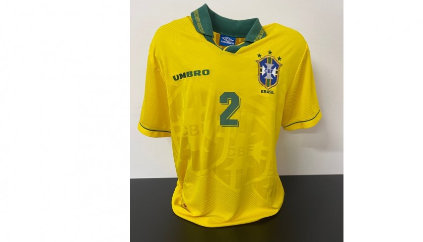 Jorginho's Official Brazil Signed Shirt, 1994 - CharityStars