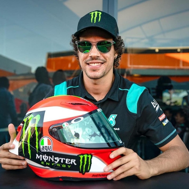 Gianni Rolando Signed Special Helmet Worn by Franco Morbidelli