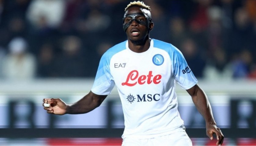 Osimhen's Napoli Signed Match Shirt, 2022/23