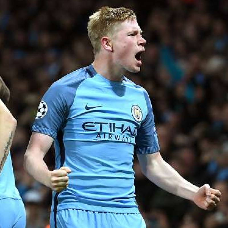 De Bruyne's Official Manchester City Signed Shirt