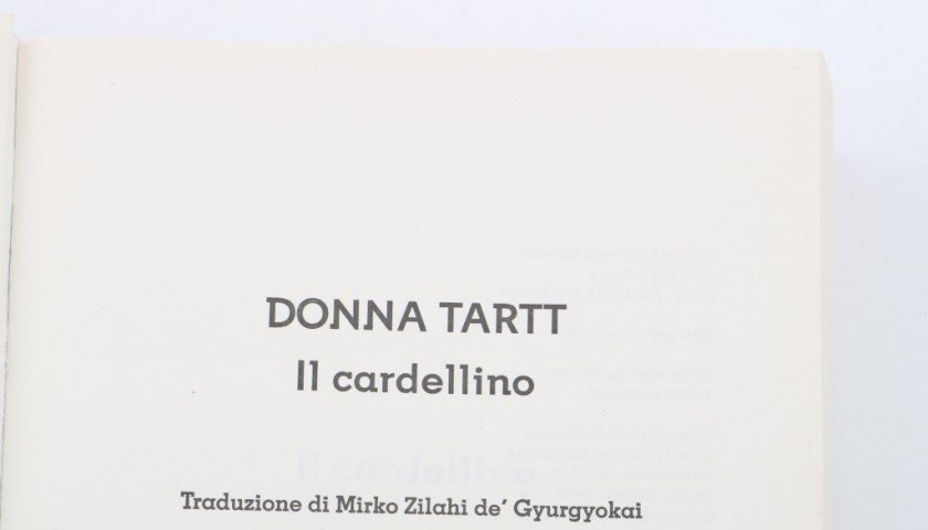 Il Premio Vinto Dal Libro Il Cardellino