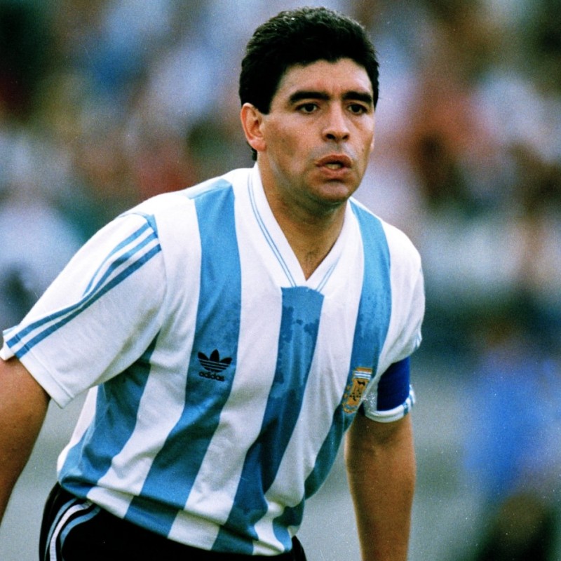 Maradona's Signed, Match-Issued/Worn Shirt, Coppa Artemio Franchi