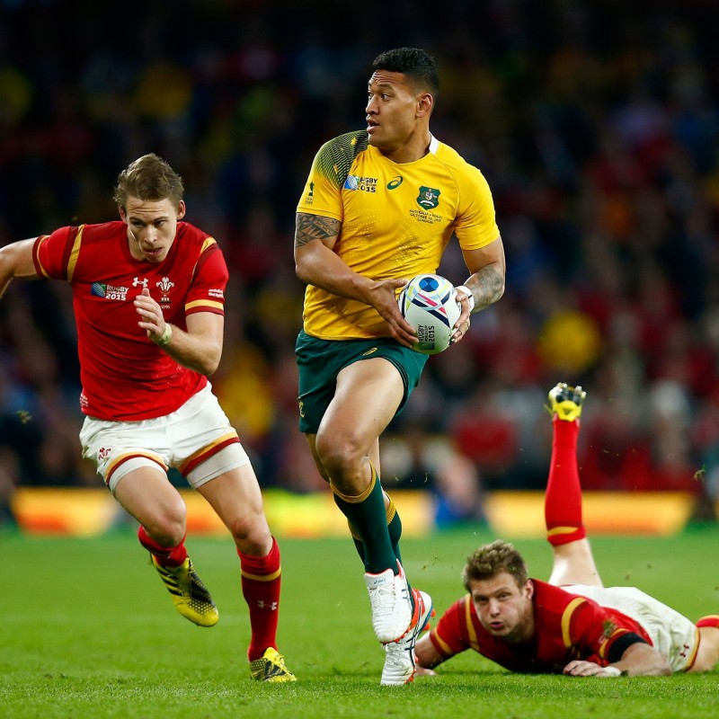 Official Gilbert Rugby Ball, 2015 - Signed by Israel Folau