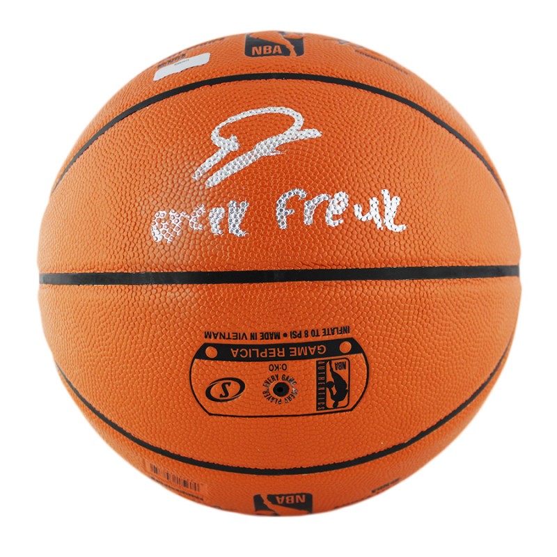 Giannis Antetokounmpo Signed Milwaukee Bucks Spalding NBA Basketball with “Greek Freak” Inscription